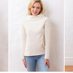 BNWT Dudley Stephens Greenpoint Boatneck in Terry Fleece Cream